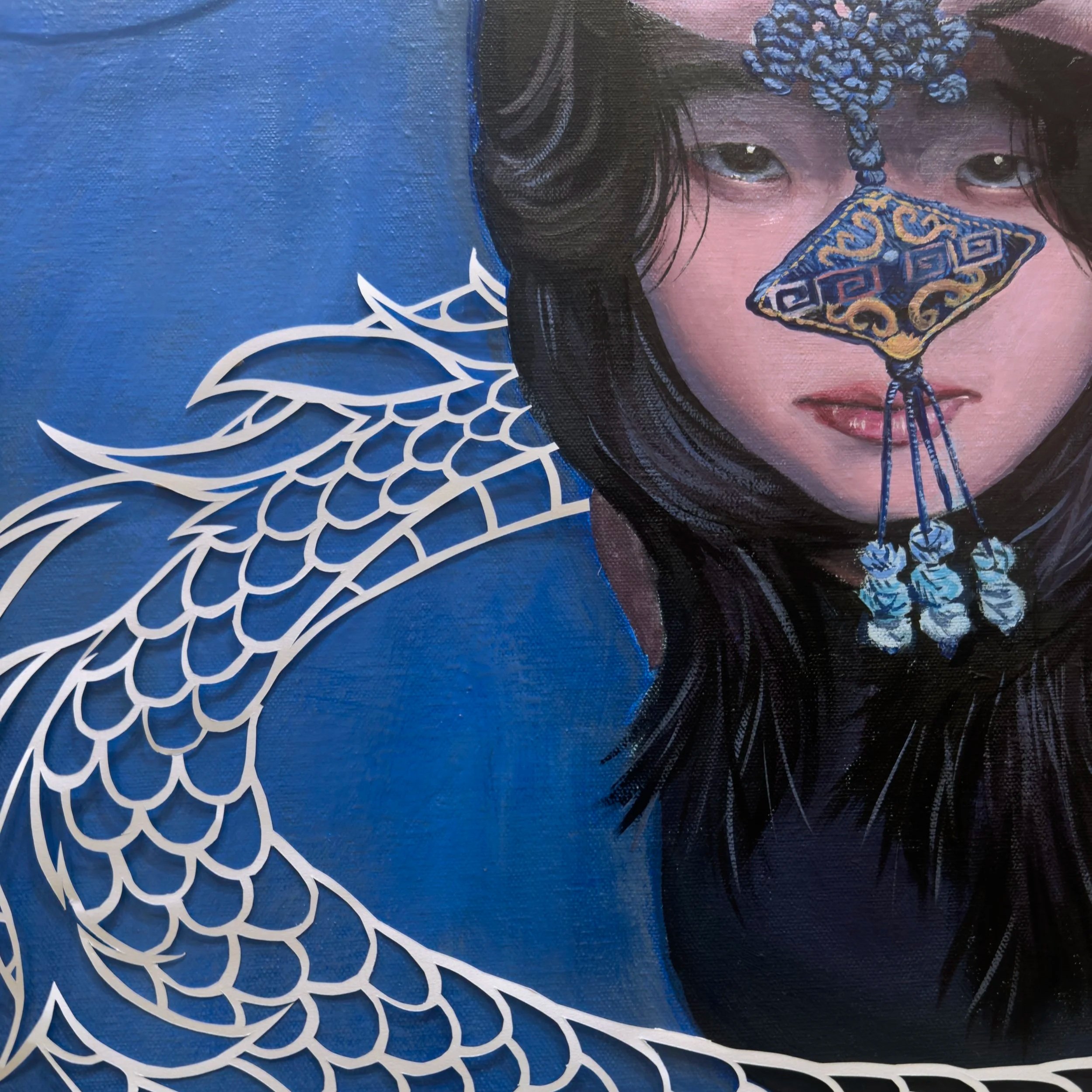 painting + papercutting