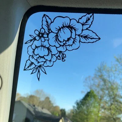 Flower decal