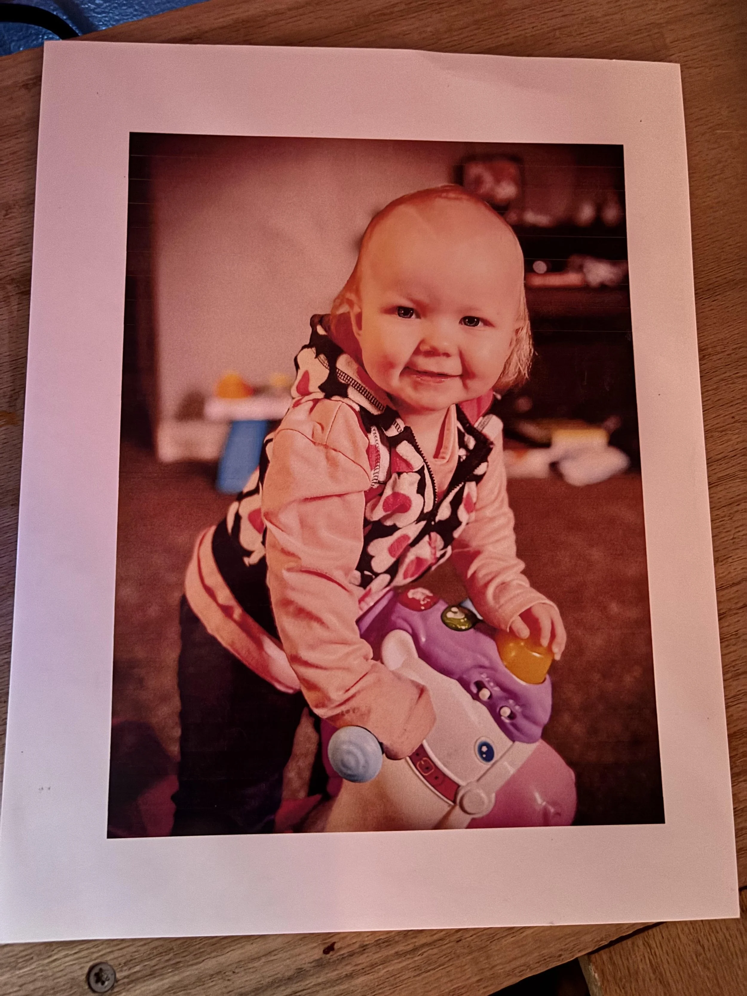 8x10 custom photo with white outline