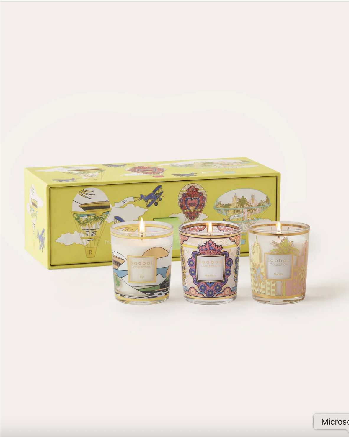 Baobab - Trio Travel Candles Rio-Mexico-Miami