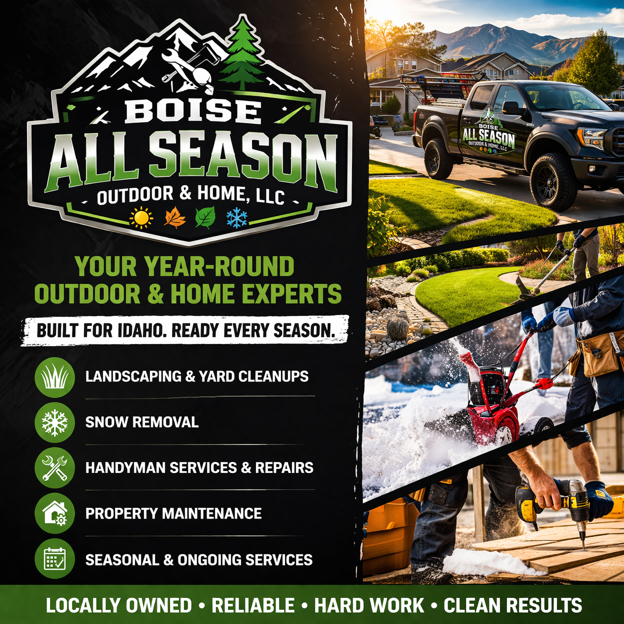 Boise All Season: Landscaping and Handyman Services in Boise
