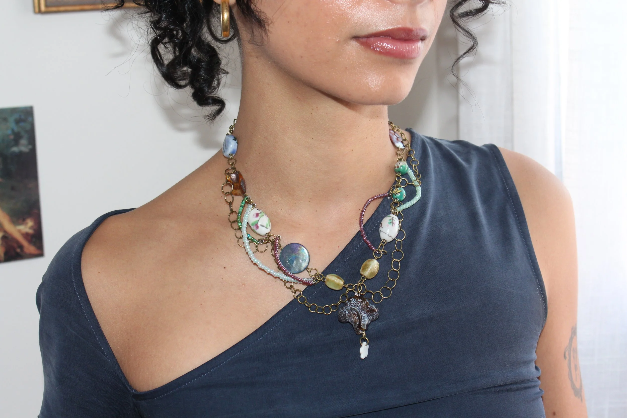 Black & Green Necklace