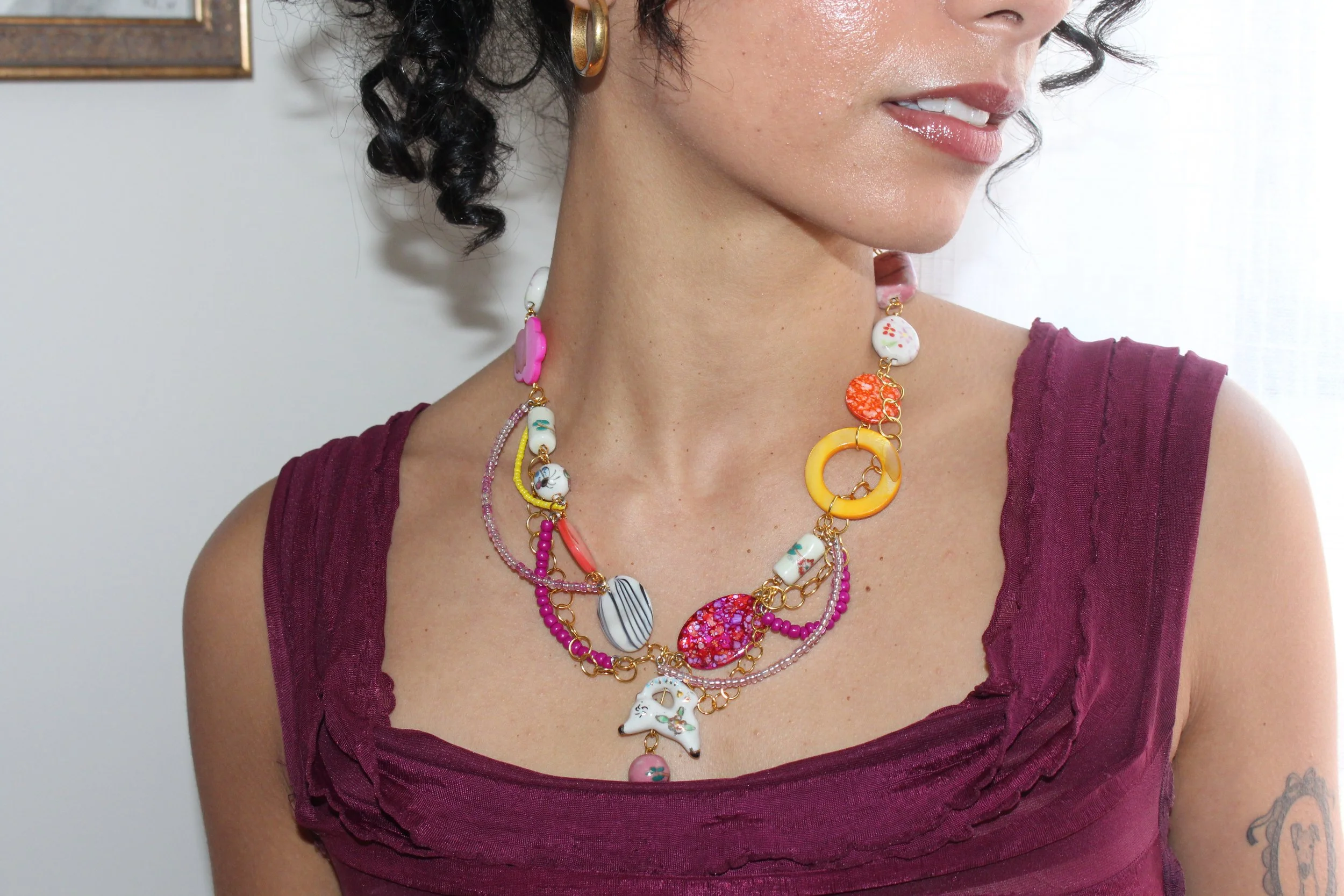 Pink & Orange Necklace