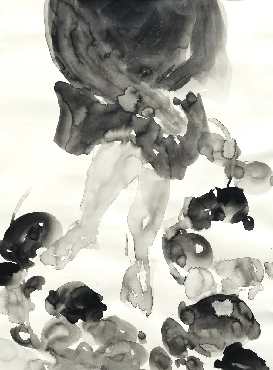 Submersion V: Somatic Ghost | Ink on paper | 29cm x 39cm