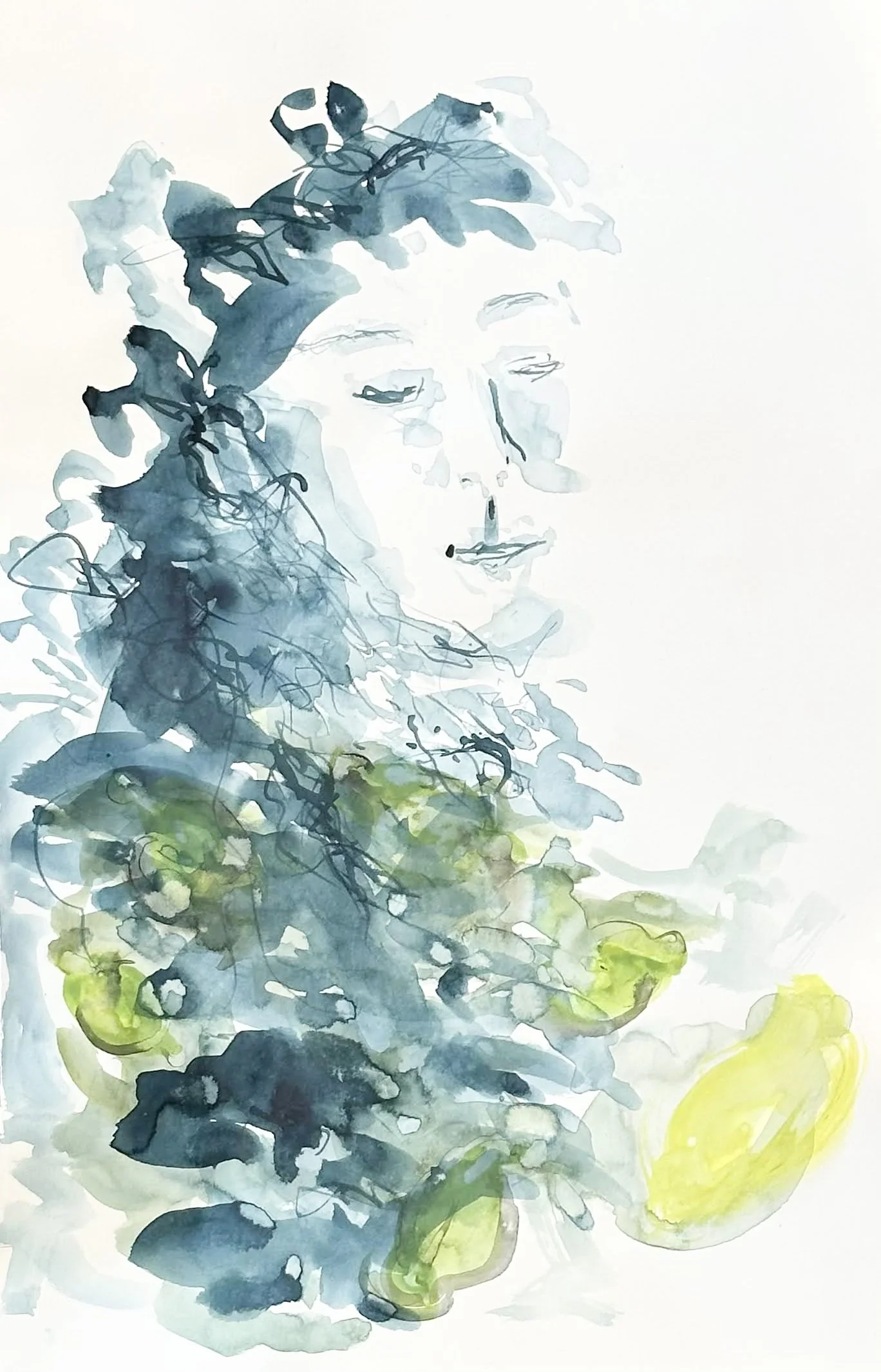 Submersion IV: Sour Bloom, 2025 | Ink on paper | 28cm x 41cm