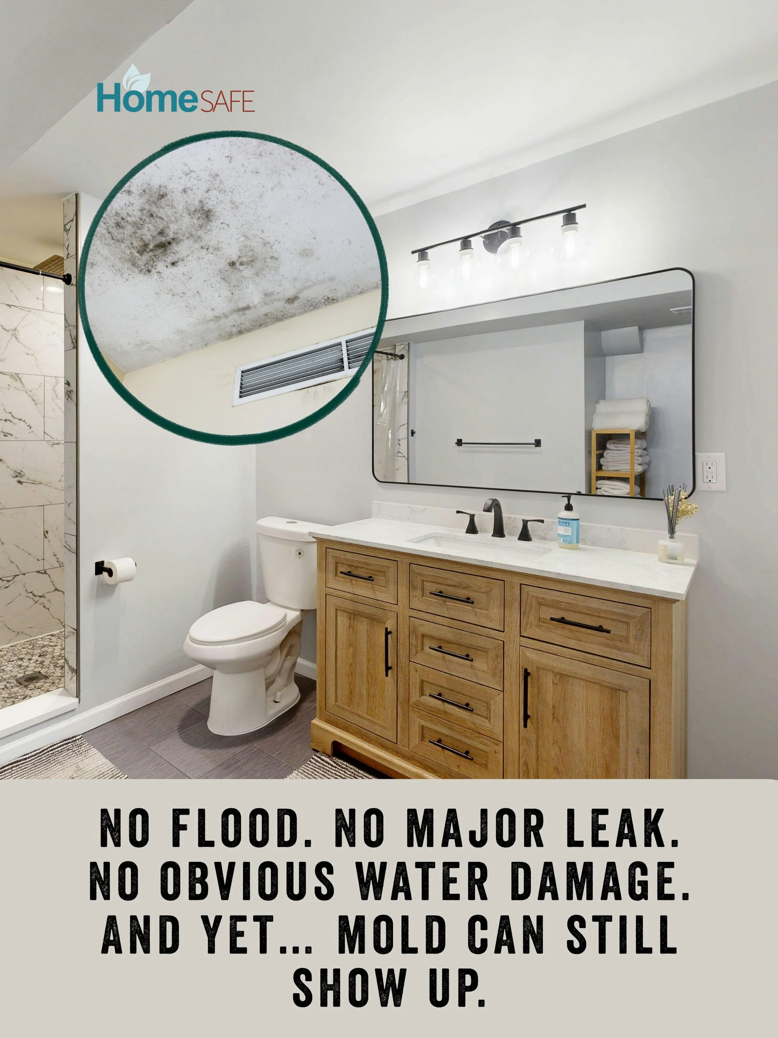 No flood. No major leak. No obvious water damage.

And yet&hellip; mold can still show up.

Humidity, condensation, small plumbing leaks, poorly ventilated bathrooms, and moisture around windows can all create conditions where mold may grow.

The pro