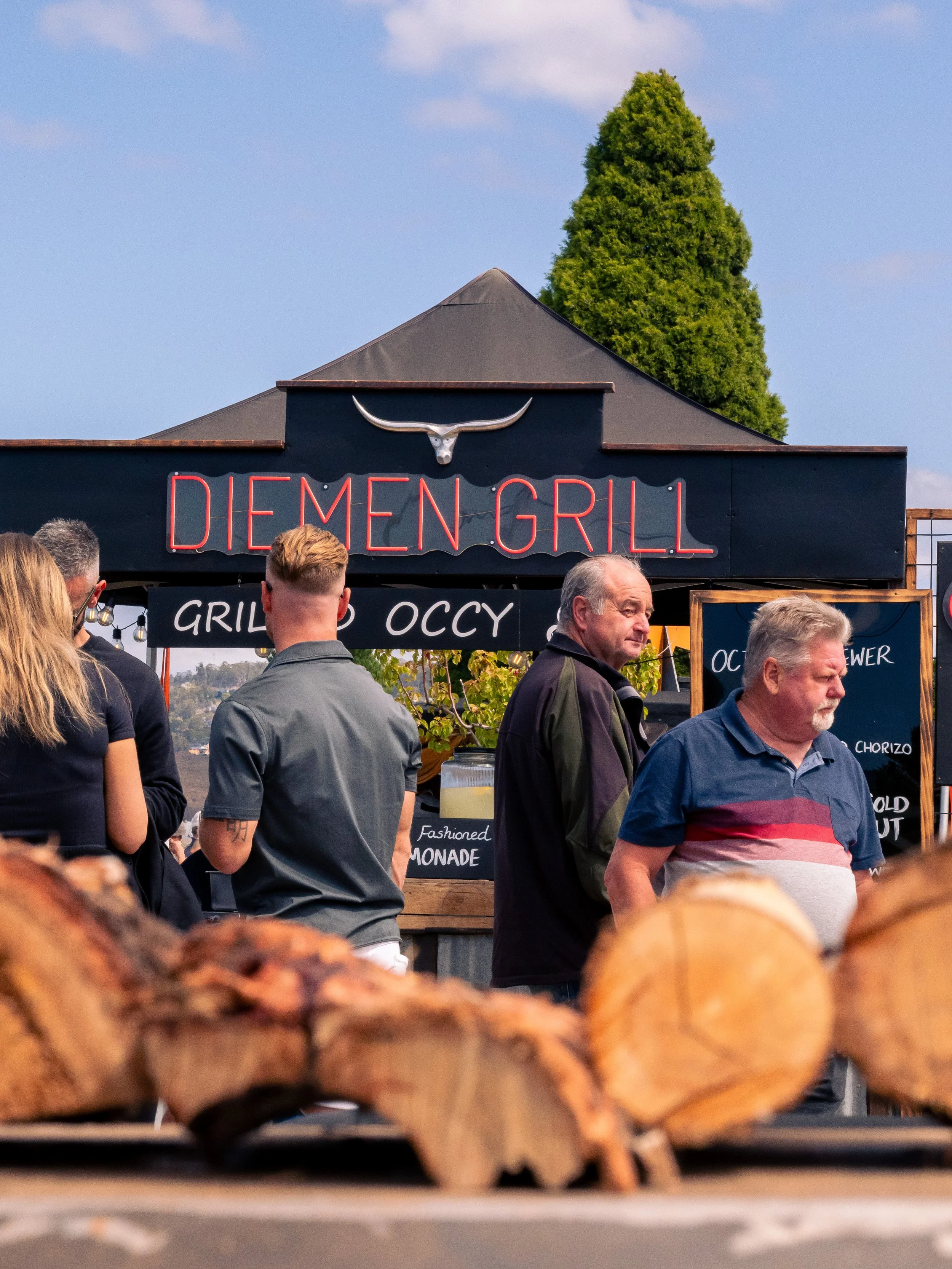 Flamin bbq festival tasmania featuring dimen grill
