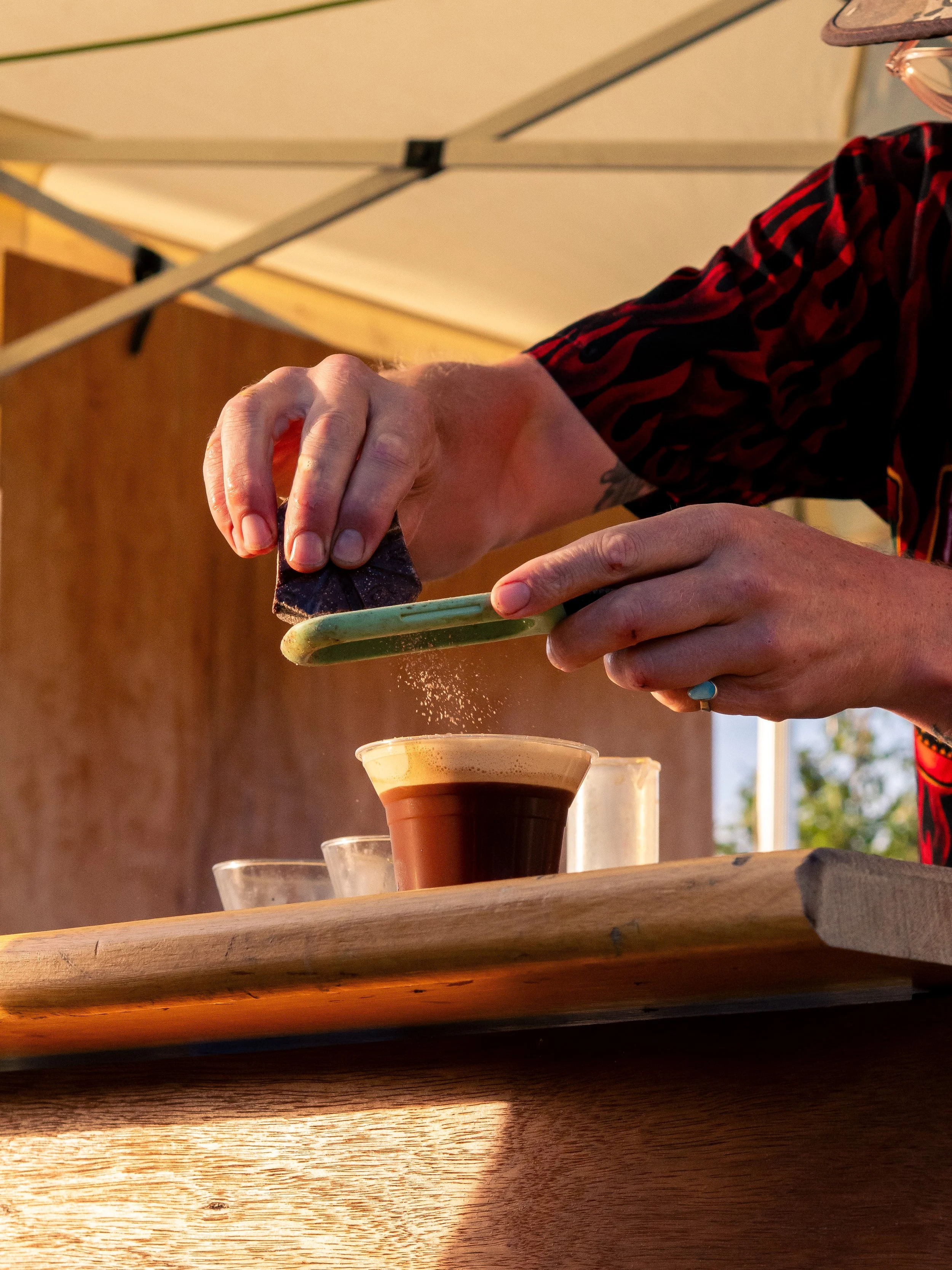 Salvage drink co at flamin bbq festival in hobart tasmania.
