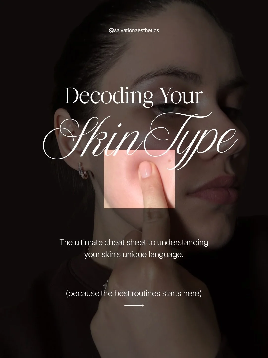 The foundation of a good routine is knowing your skin type. Your skin type although its genetic it can change temporarily depending on your environment and its important to know the signs 🪧 ☺️