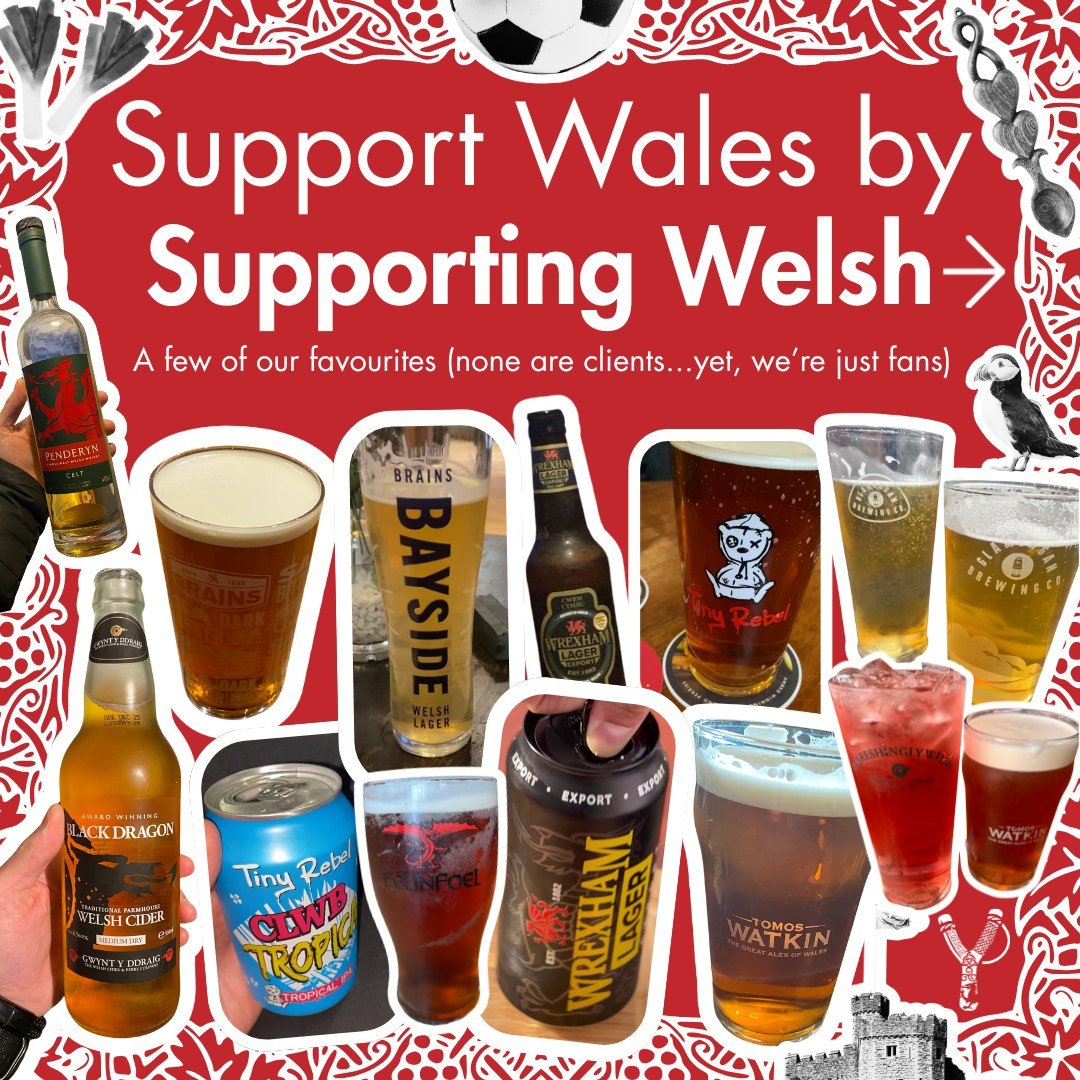You wouldn't sing another country&rsquo;s anthem... so why toast with their beer? 🏴󠁧󠁢󠁷󠁬󠁳󠁿🍺

It&rsquo;s a massive "Dewi vs Goliath" day for Cymru! But while the team battles on the pitch, there&rsquo;s a choice to be made at the taps