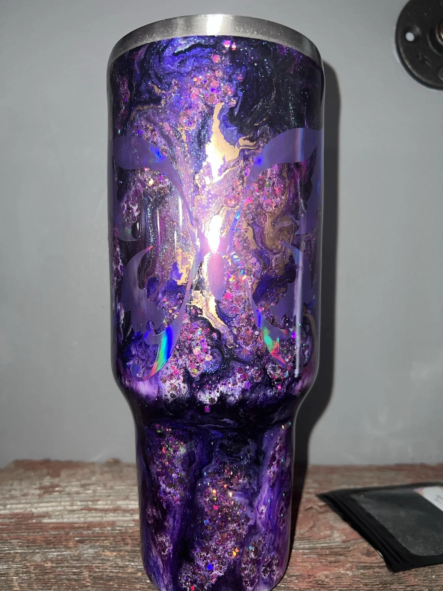 40oz Purple Swirl