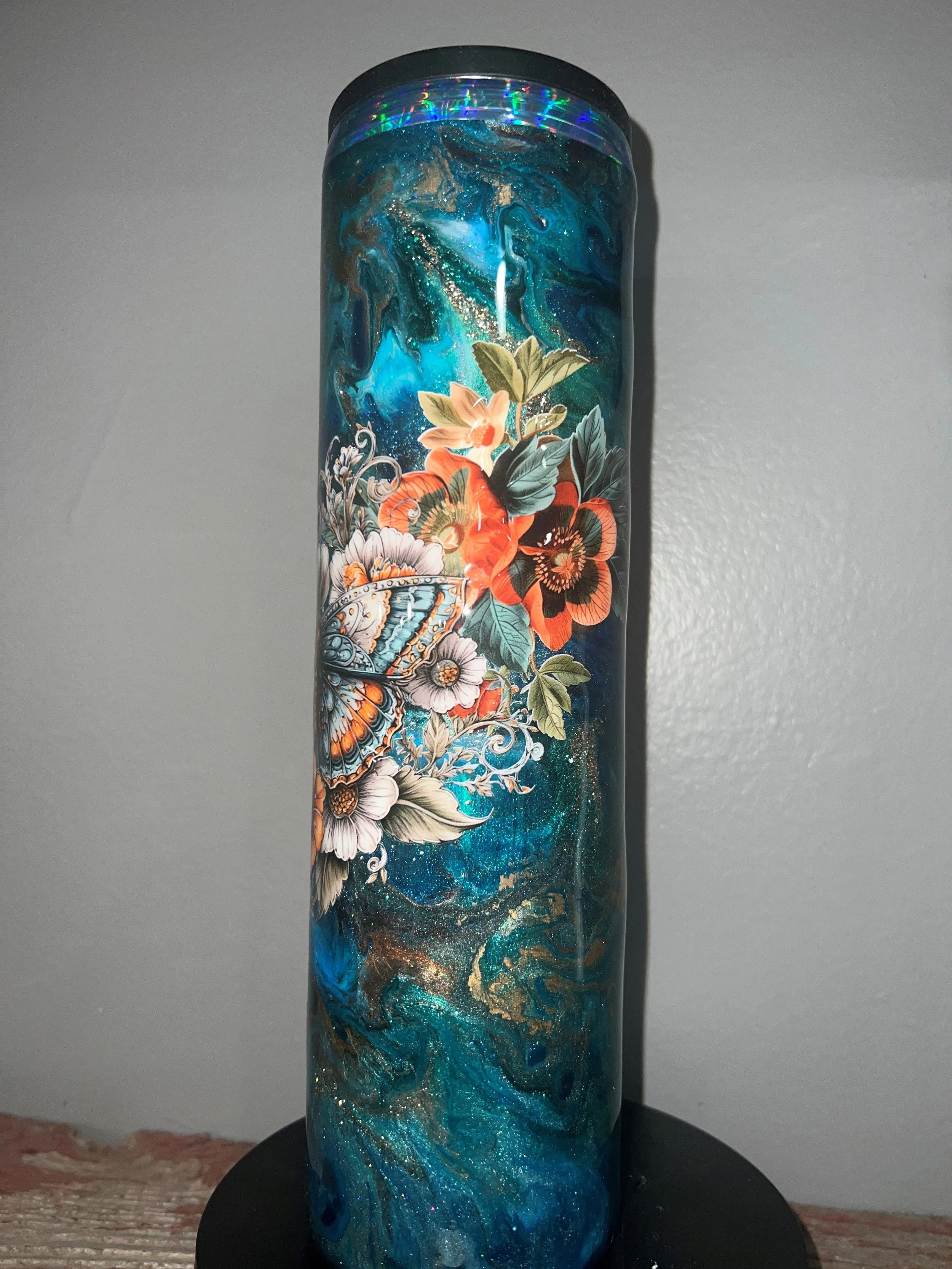 32oz Tipsy Duo - Blue Swirl