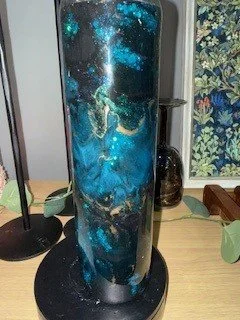 32oz Tipsy - Black and Blue Marble