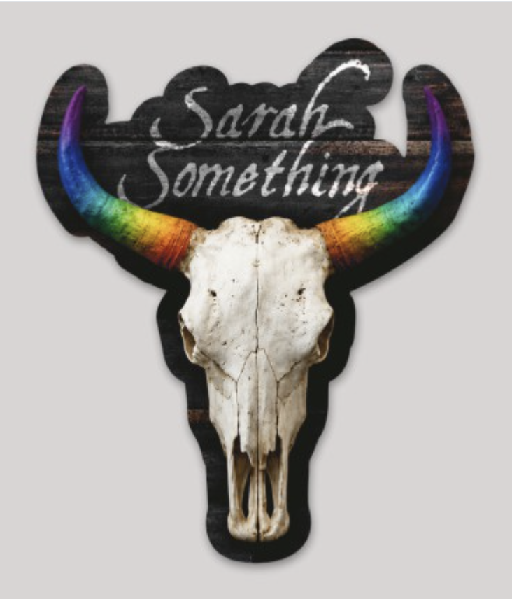 Sarah Something Rainbow Horns Sticker