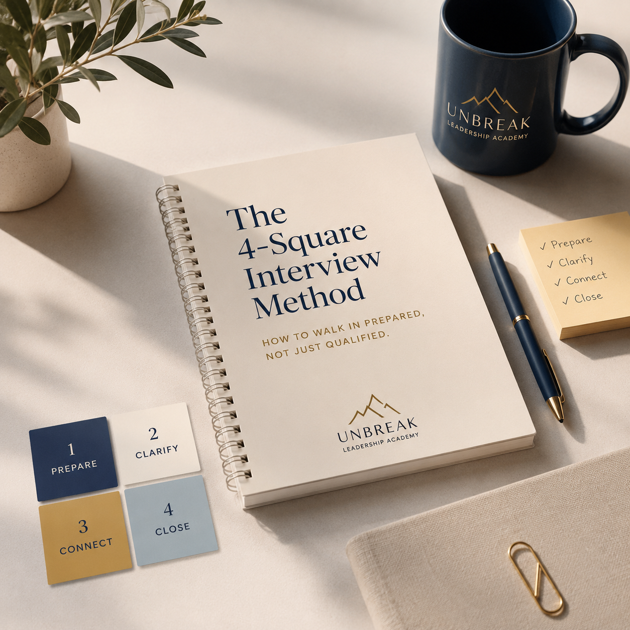The 4-Square Interview Prep Method: How to Walk In Prepared, Not Just Qualified