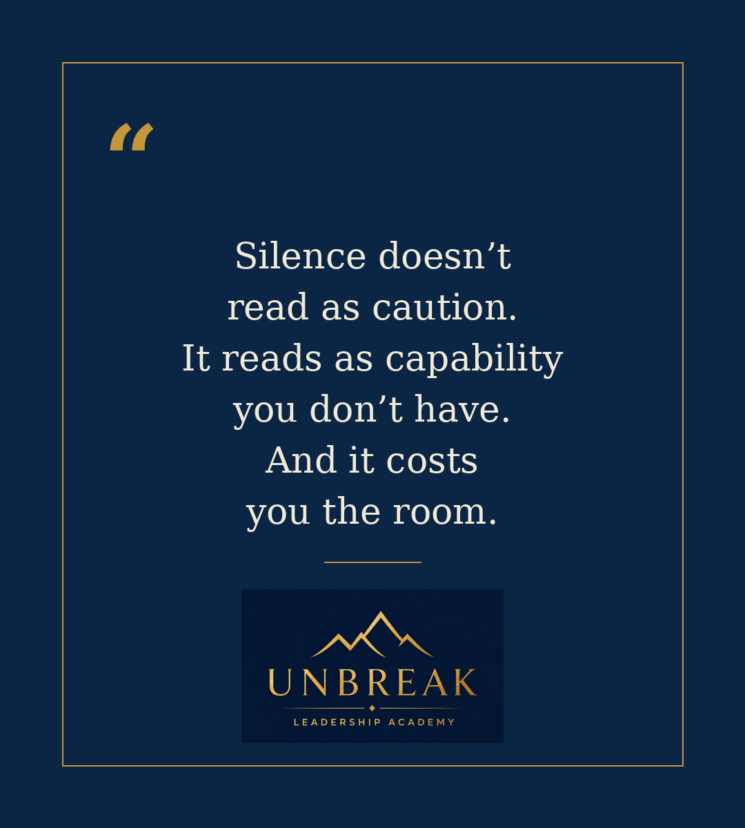 The Silence That Costs You the Room