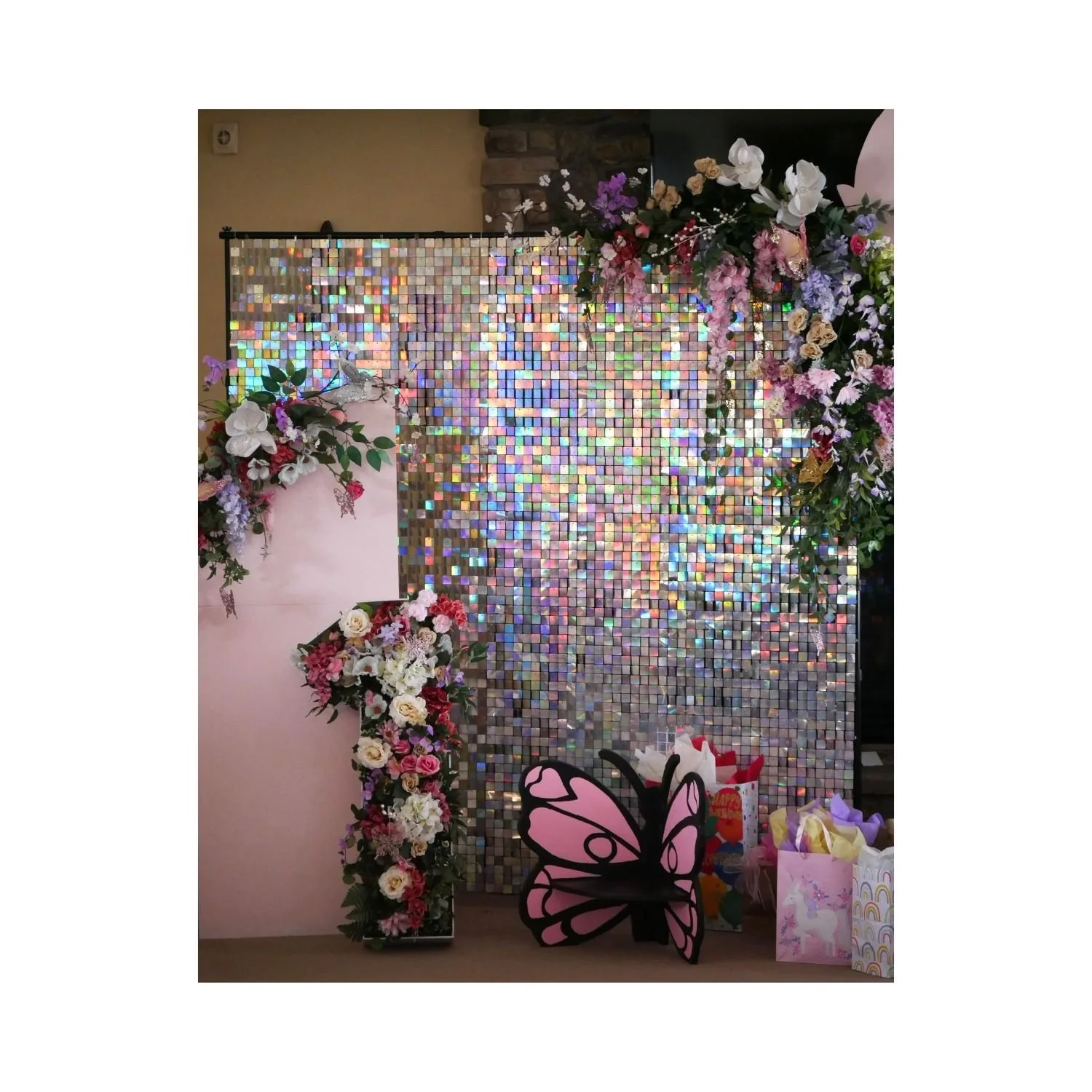 Shimmer Disco Backdrop Wall
