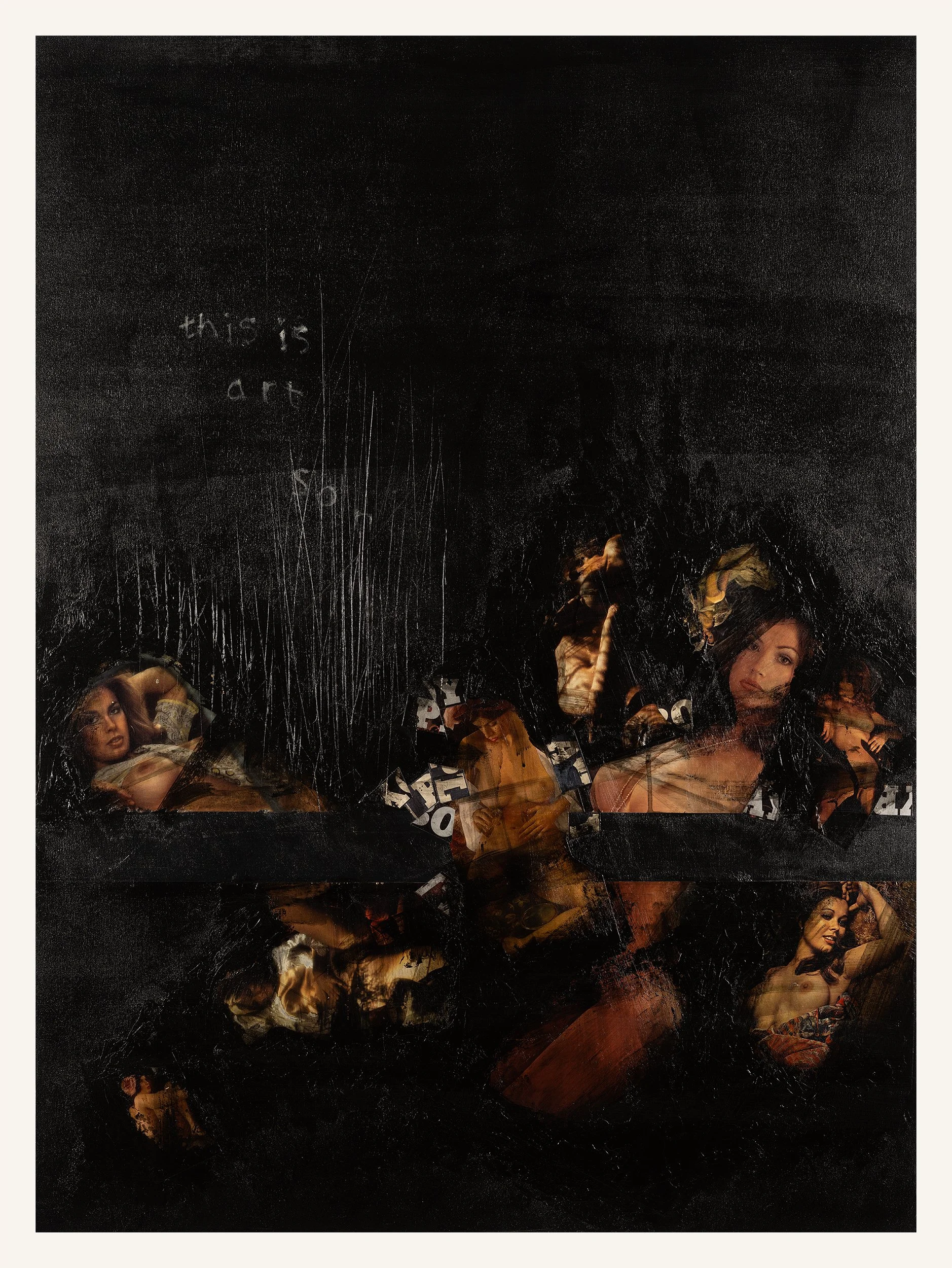 Dad's Drawer No. 2 (this is art son)
Mixed media on board
36 x 48 in
2026