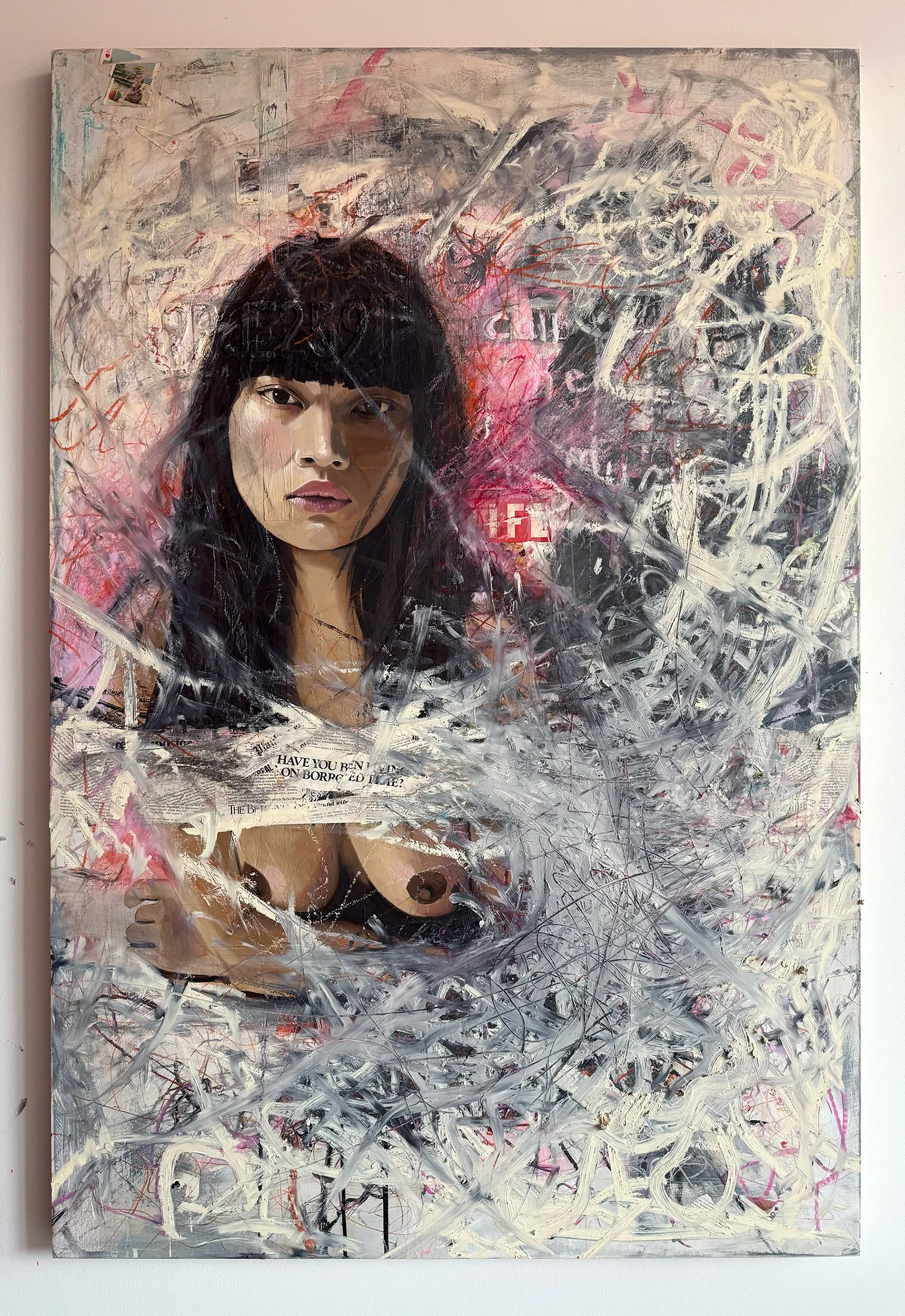 Dad's Drawer No.8 (call her mum)
Mixed media on board
48 x 60 in
2026