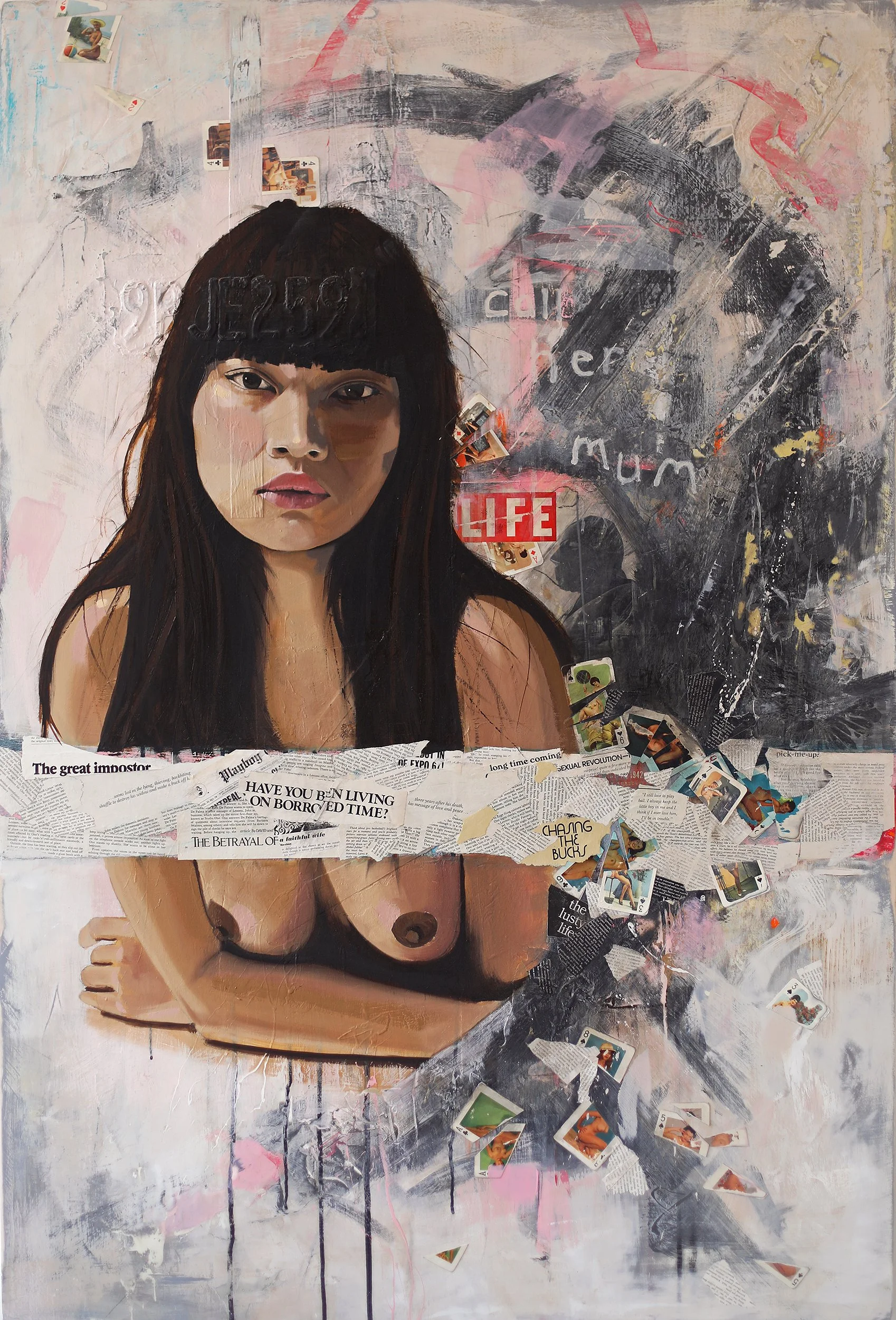 Dad's Drawer No.8 (call her mum)
Mixed media on board
48 x 60 in
2026