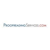Proofreading services logo with text 'ProofreadingServices.com' in blue and red. Which you can use to do a side hustle.