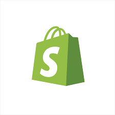 Shopify shopping bag logo with a white 'S' on a green background. Which you can use to do a side hustle.