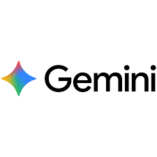 Colorful Gemini logo with a geometric star shape and the word "Gemini" in black text. which is the logo of the AI tool Gemini