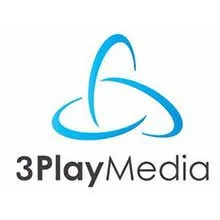 3Play Media logo with a stylized blue spiral and orbit design. Which you can use to do a side hustle.