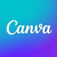 Canva logo with a gradient blue and purple background. Which you can use to do a side hustle.