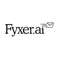 Logo of Fyxer.ai with text and a small shopping cart icon. Which is the logo of the AI tool Fyxer.ai