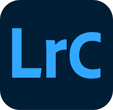 Adobe Lightroom logo with blue background and light blue letters 'Lrc'. Which you can use to do a side hustle.
