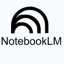 Logo with three curved lines above the text 'NotebookLM'. Which is the logo of the AI tool NotebookLM.