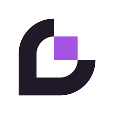 Abstract logo with black and purple geometric shapes forming a stylized letter 'L' or 'D', which is the logo of CrowdGen. Which you can use to do a side hustle.