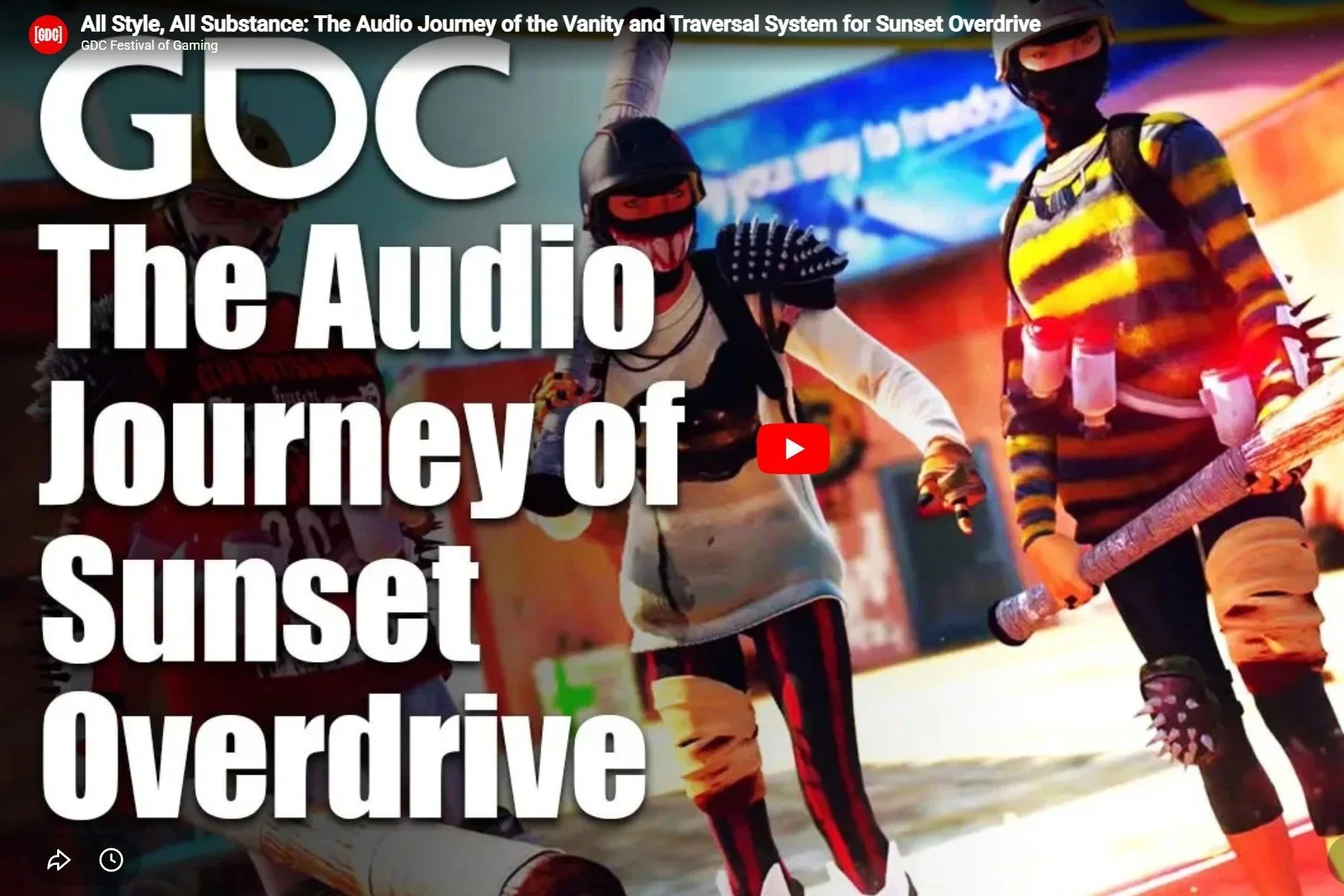 GDC 2016: Sunset Overdrive Talk