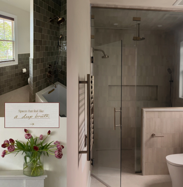 Images of Bathrooms & Styling of projects I have completed