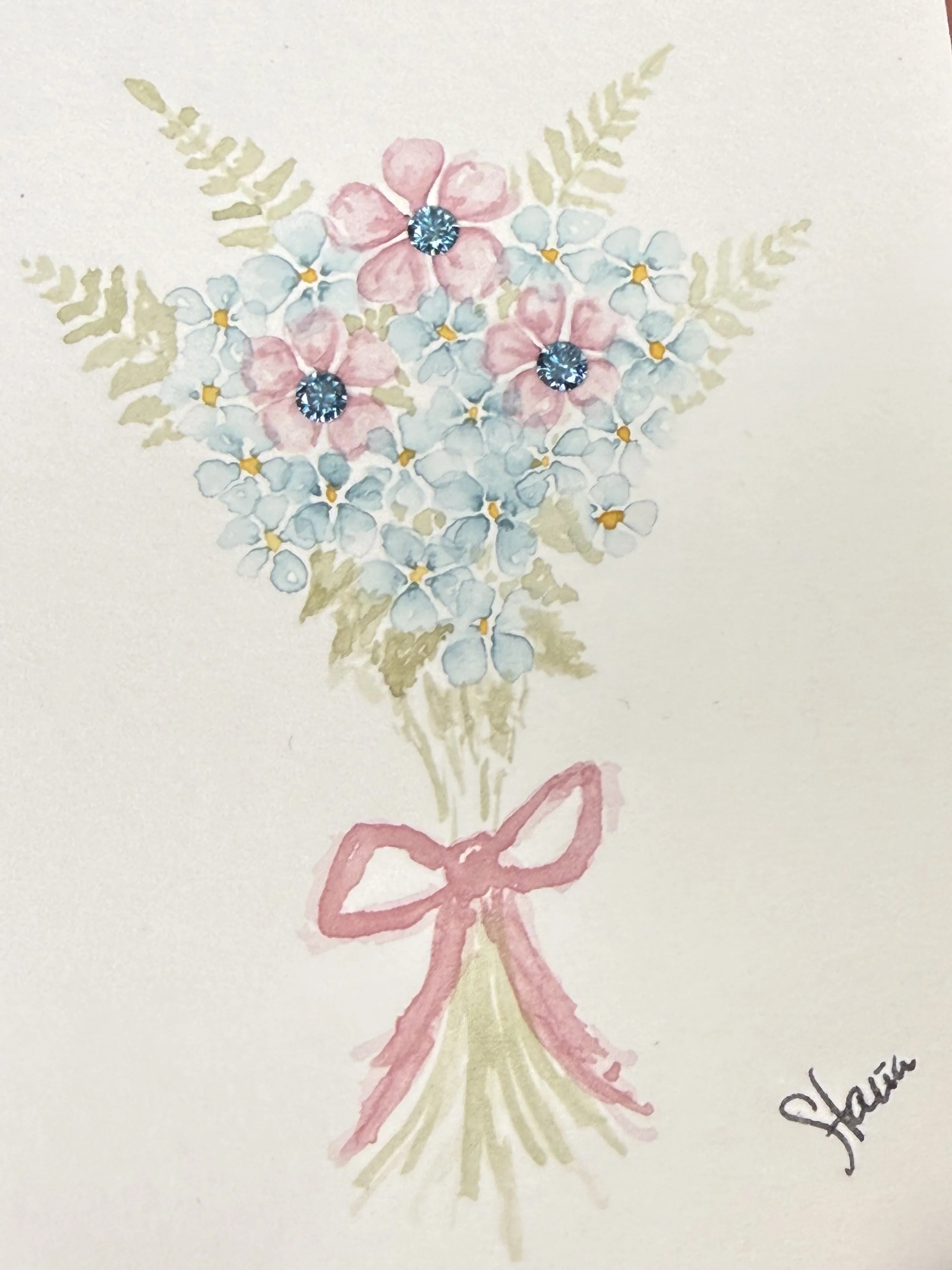 Blue Sparkle Bouquet