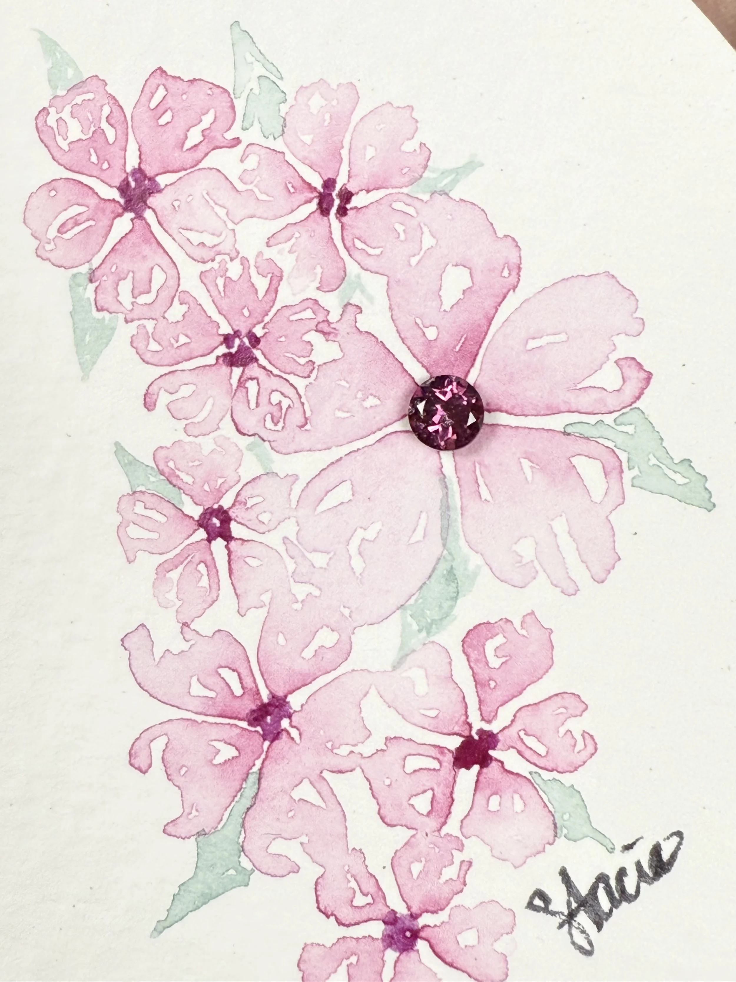 Rhodolite Blossoms