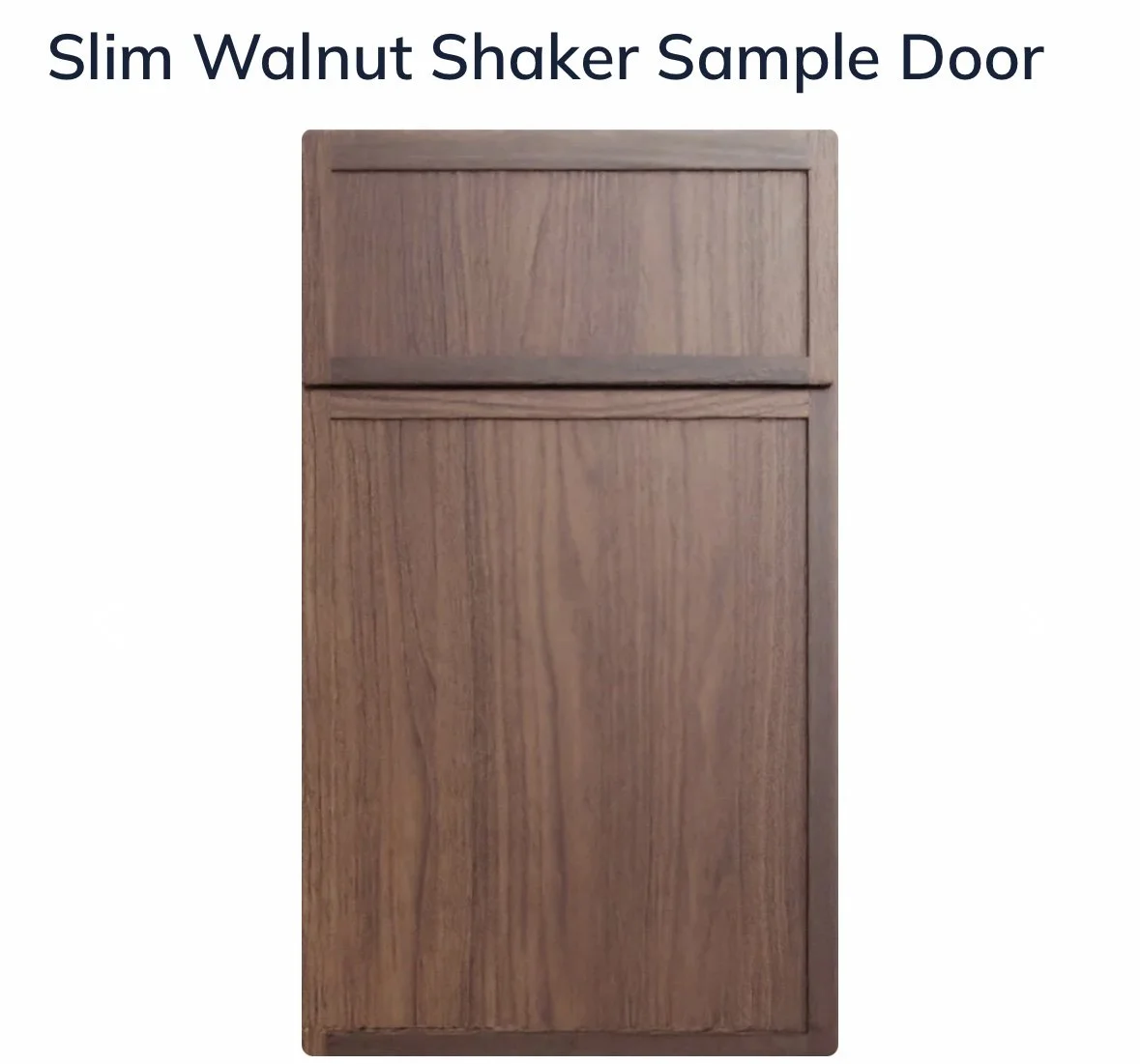 Slim Walnut Shaker Cabinet Door