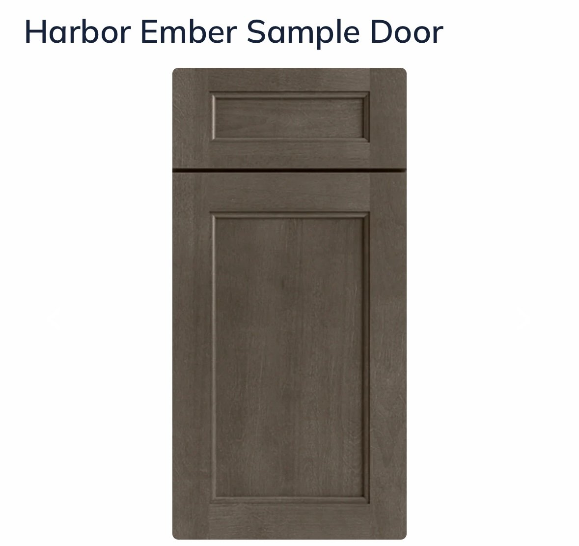 Harbor Ember Sample Door