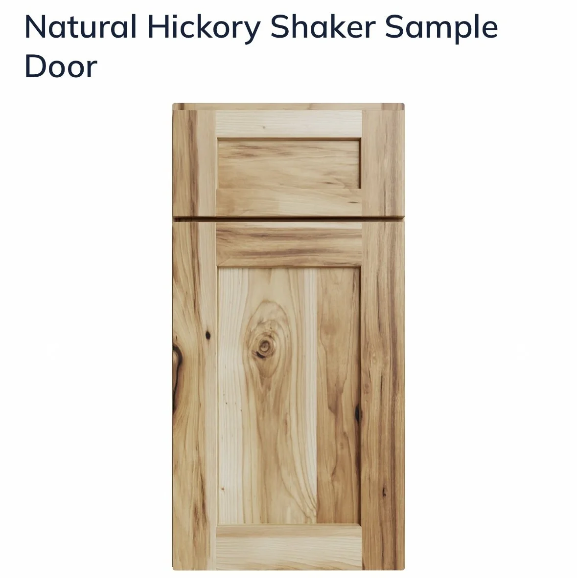 Natural Hickory Sample Door