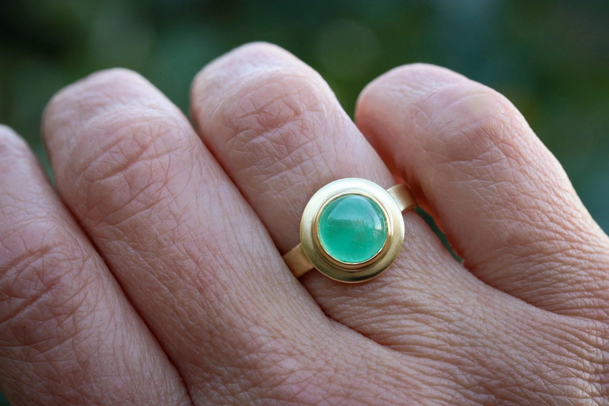 Emerald Ring in 18k & 22k