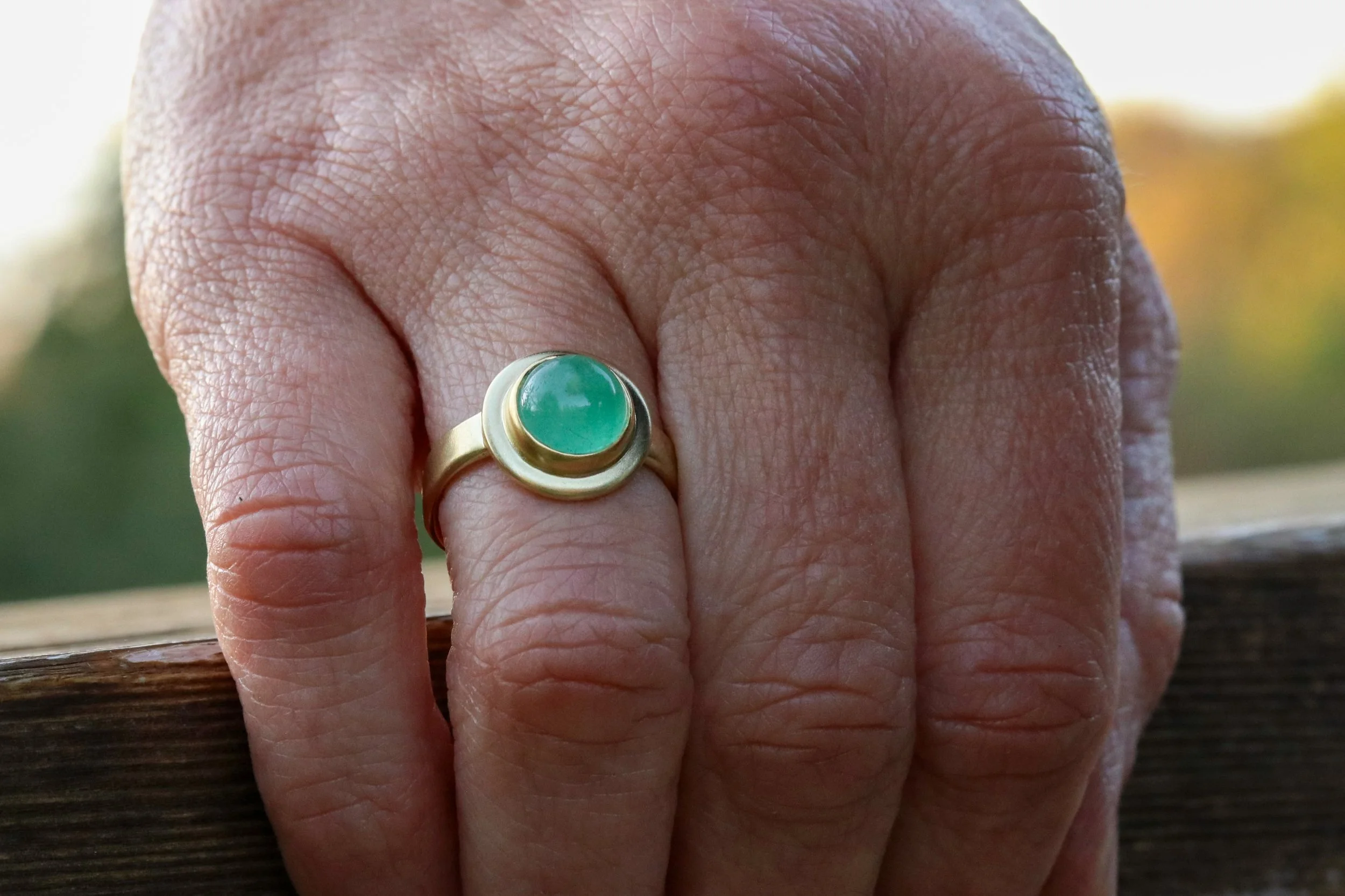 Emerald Ring in 18k & 22k