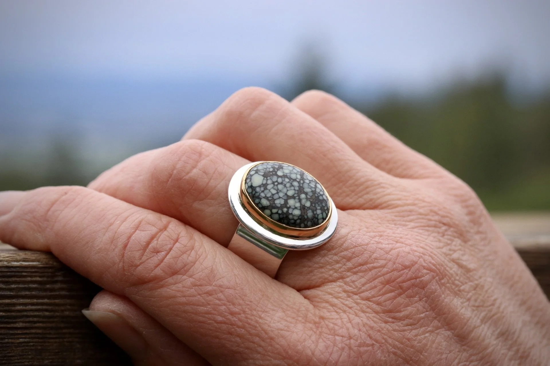 Variscite Big Sur Classic Ring