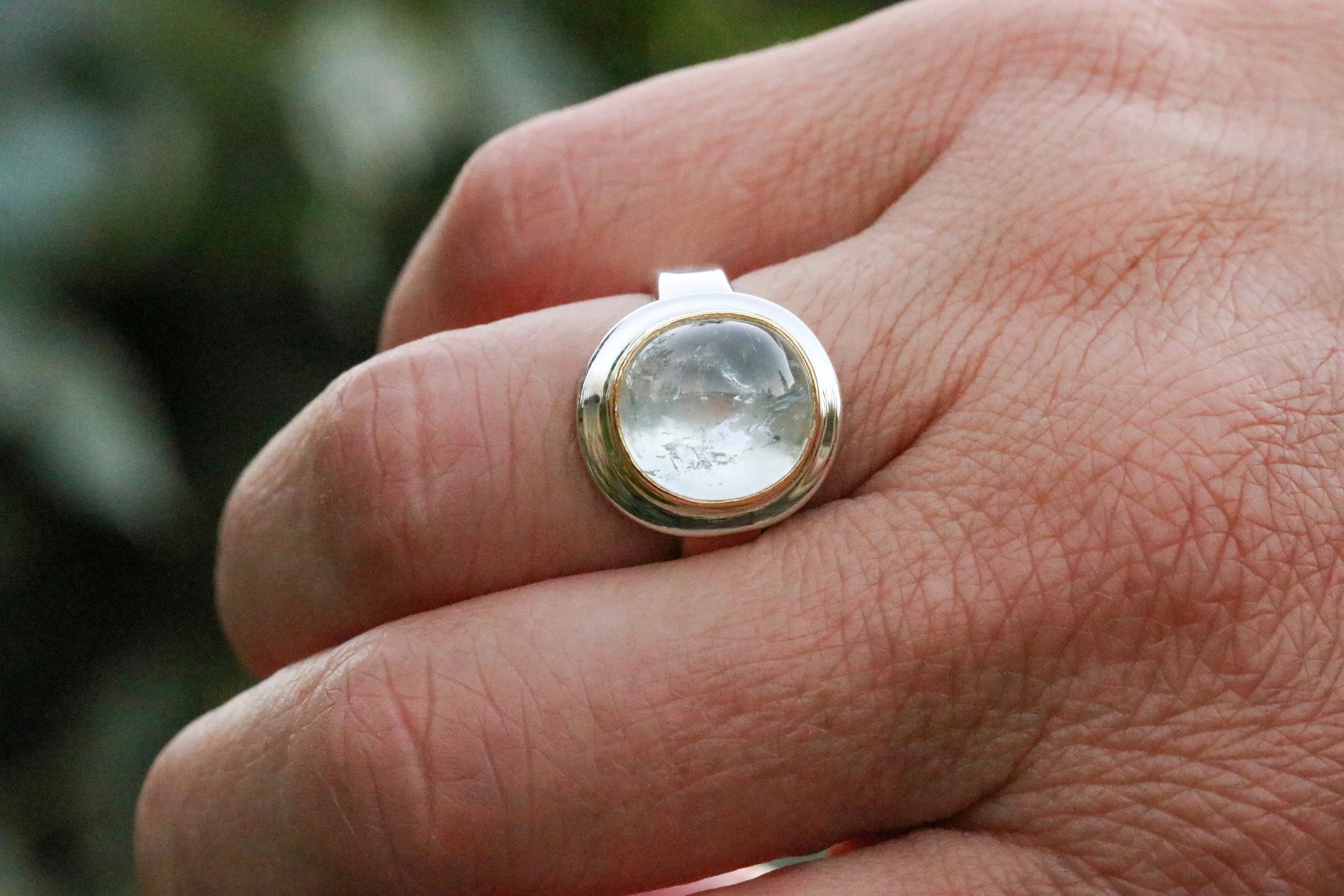Goshenite Big Sur Classic Ring