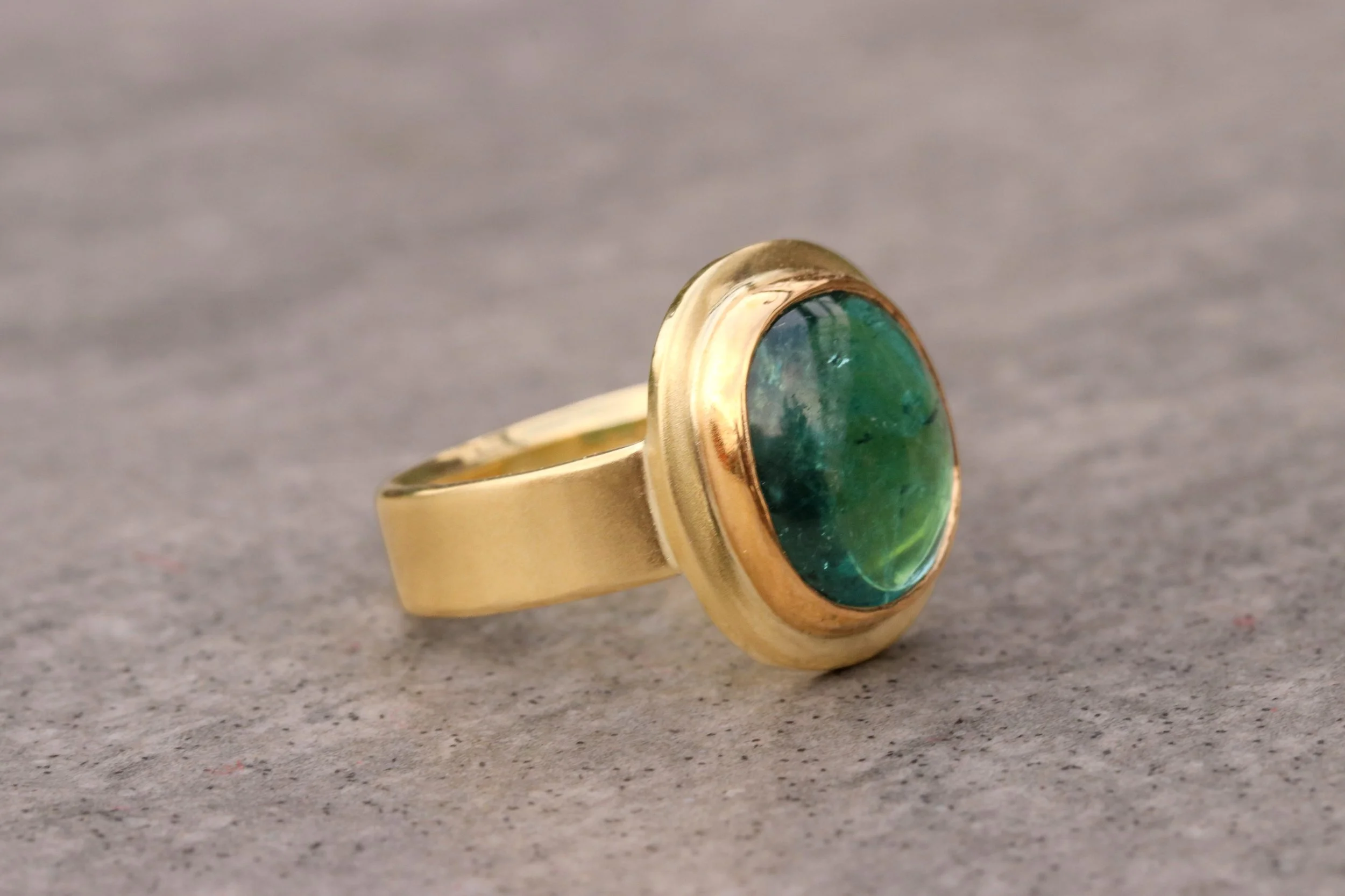 Tourmaline Ring in 22k & 18k Gold
