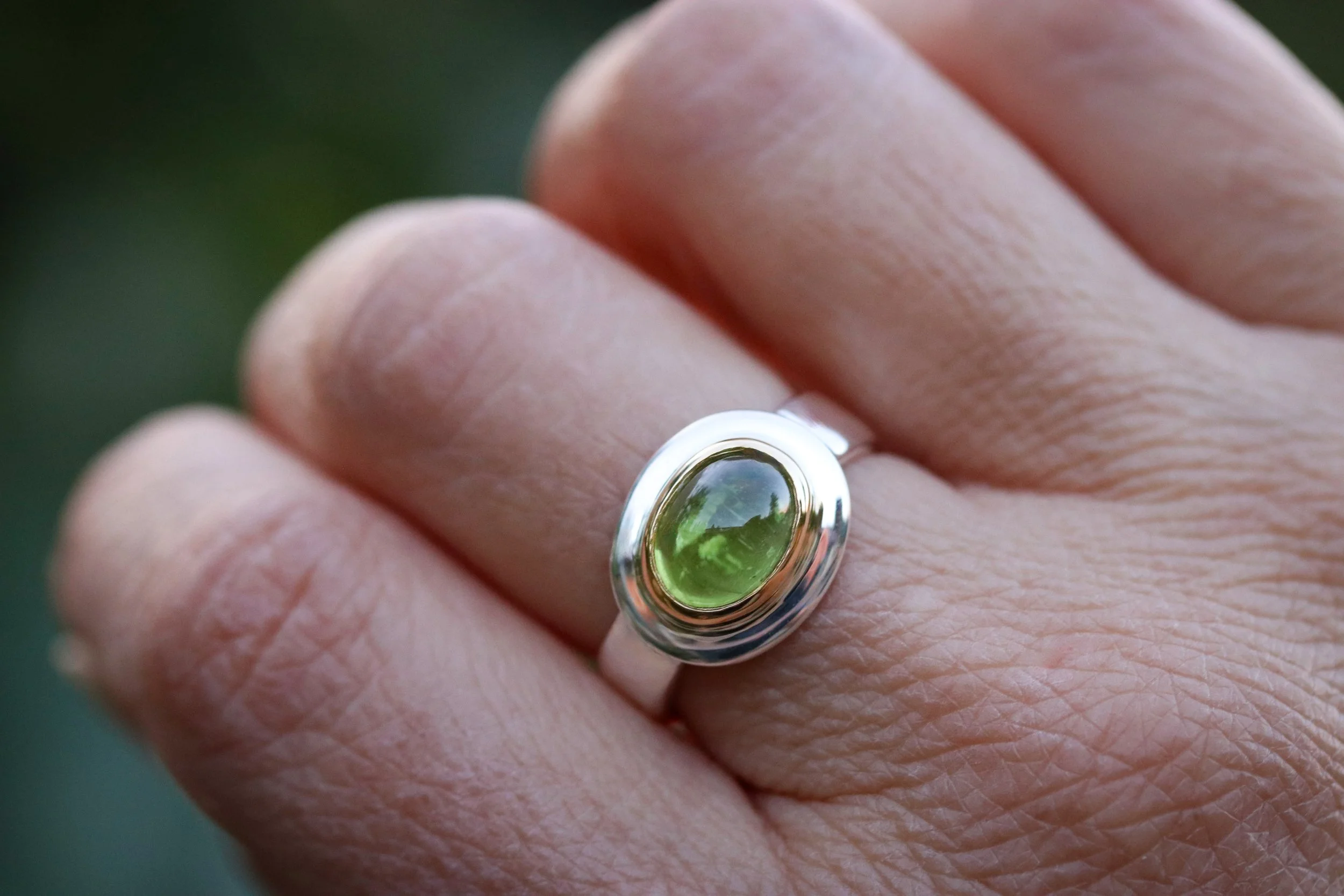 Peridot Petite Big Sur Classic Ring