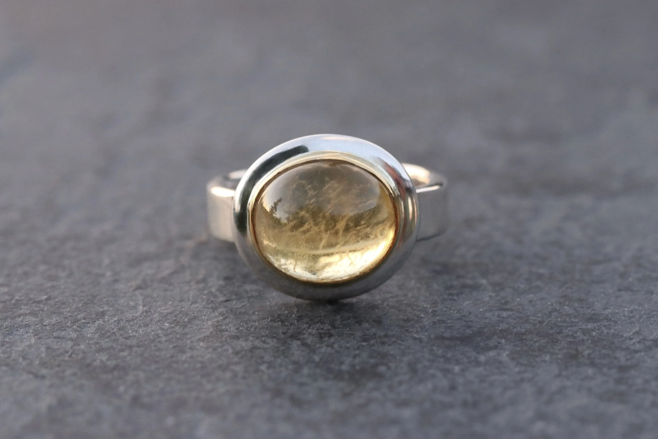 Golden Beryl Big Sur Classic Ring