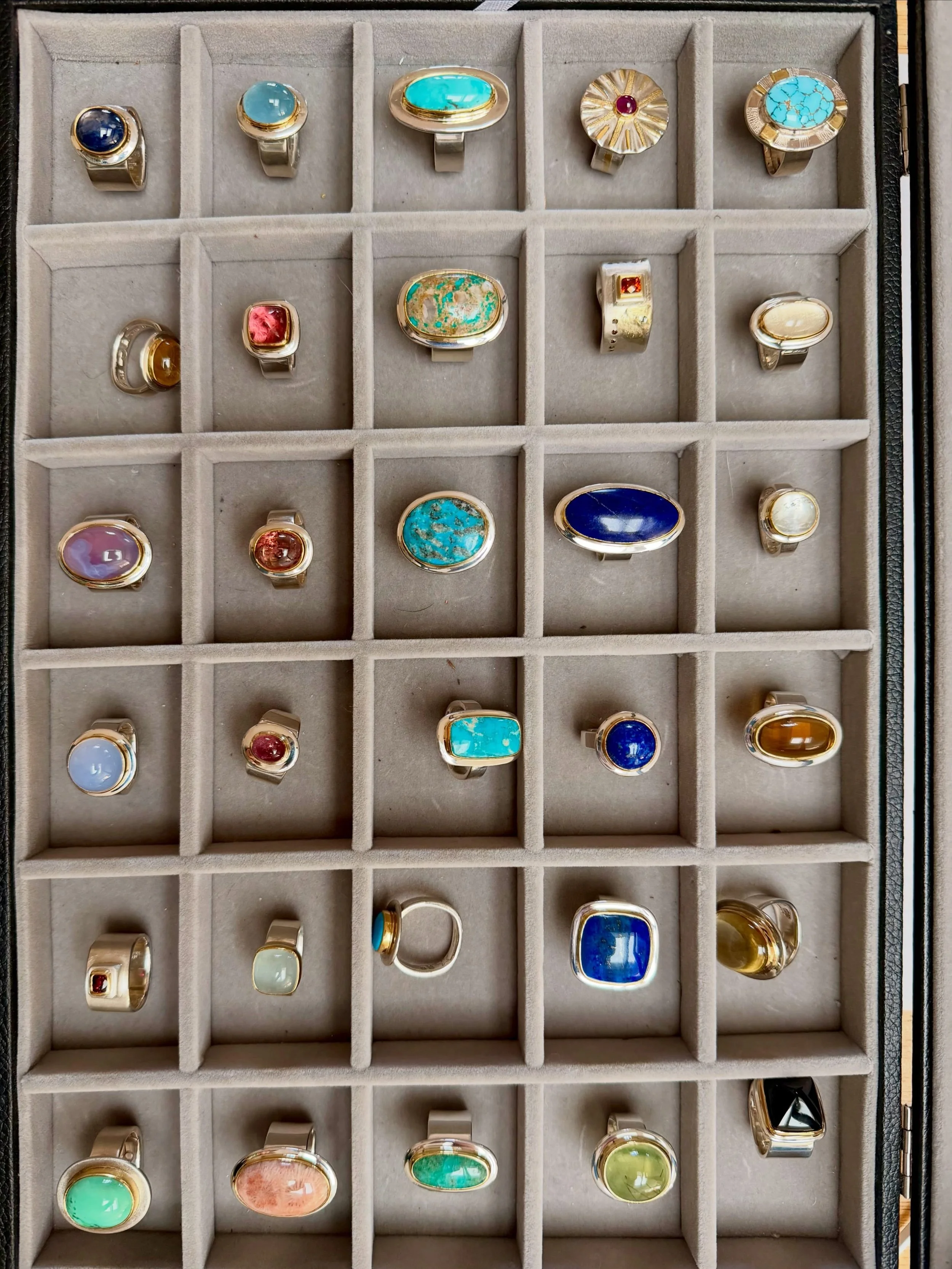 So much to love,
Enough time for it all.
RING BOX / OCTOBER 2026
&bull;
#bigsurclassics
#timehonored 
#handfabricatedjewelry 
#bigsurgoldsmiths 
#carriearmstrongdesign