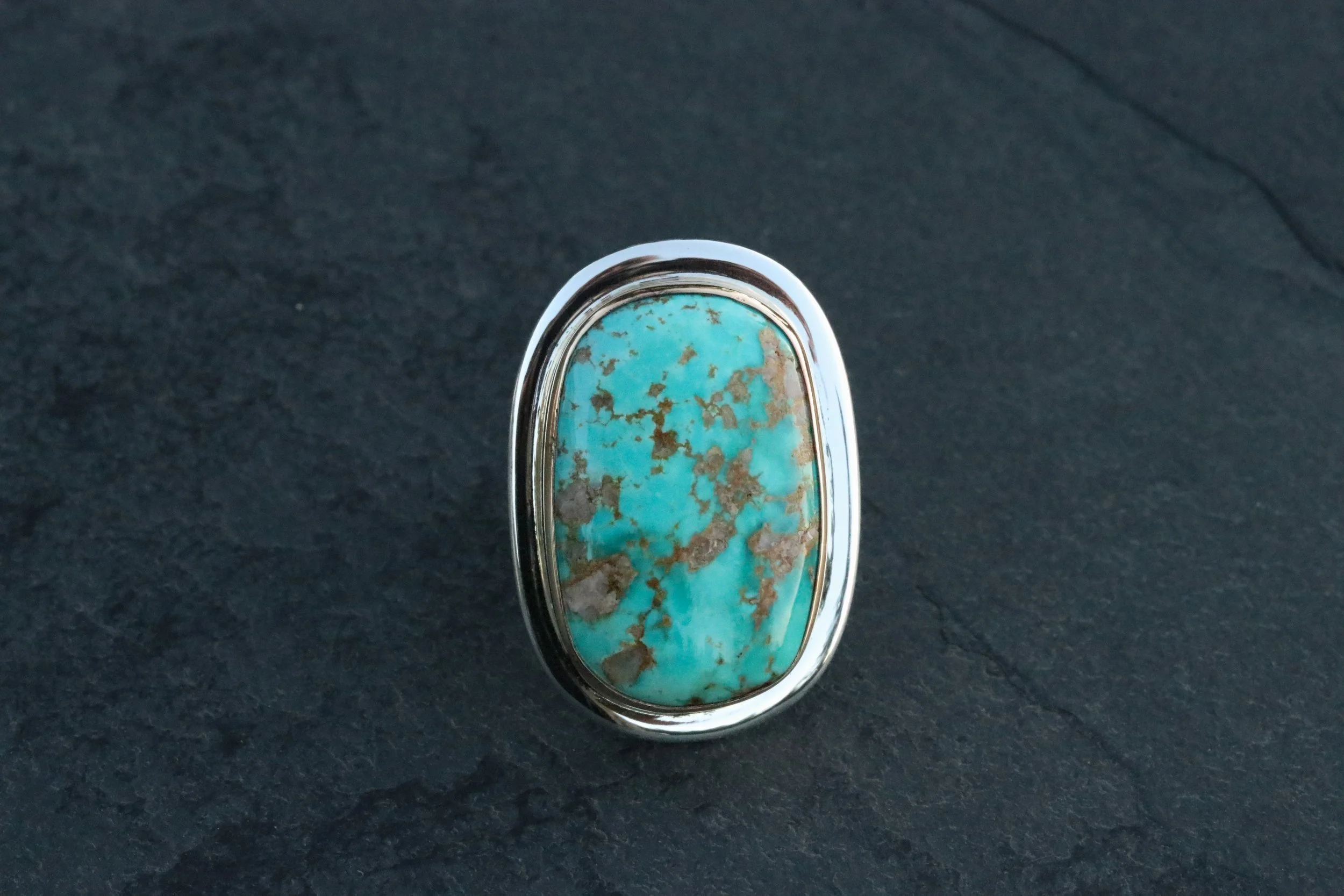 Fox Turquoise Grande Big Sur Classic Ring