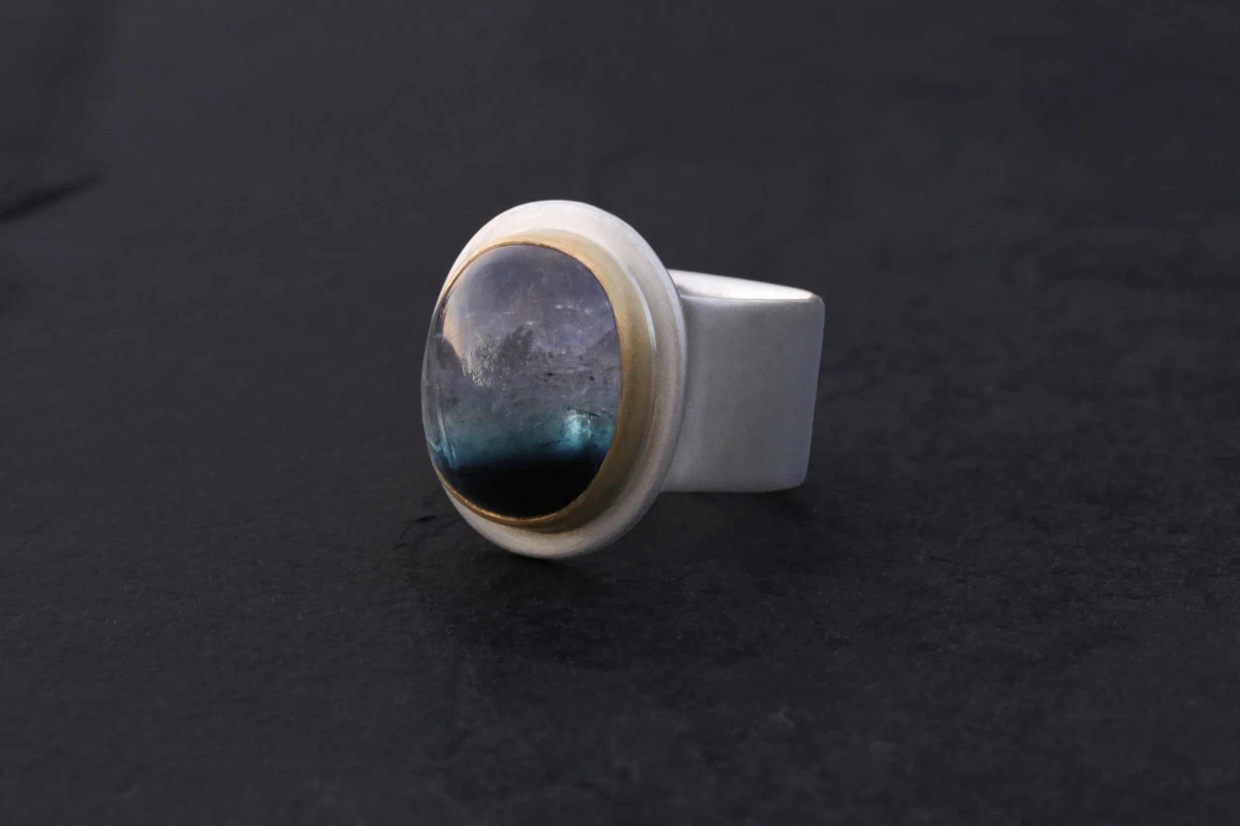 Bi-Color Tourmaline Big Sur Classic Ring
